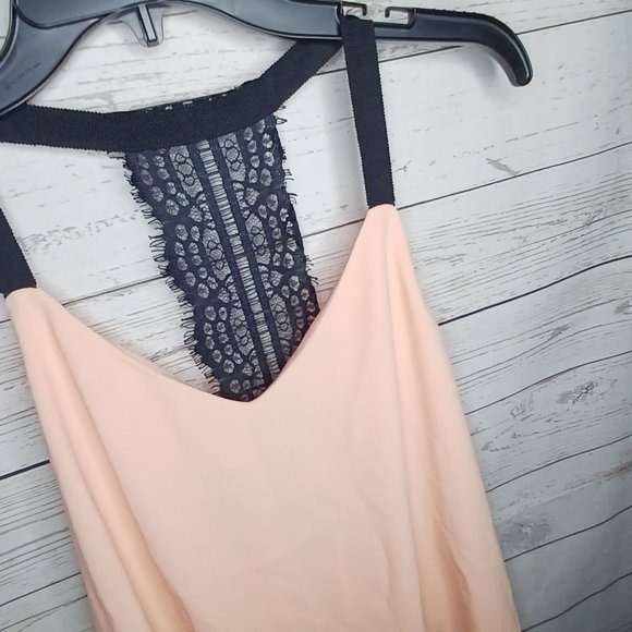 AQUA WOMEN'S RACERBACK LACE TOP BLOOMINGDALES - Picture 4 of 8